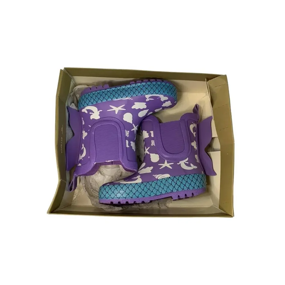 Tucker‎ + Tate Kids' Mermaid Color Change Rain Boot in Purple Multi 8M NEW